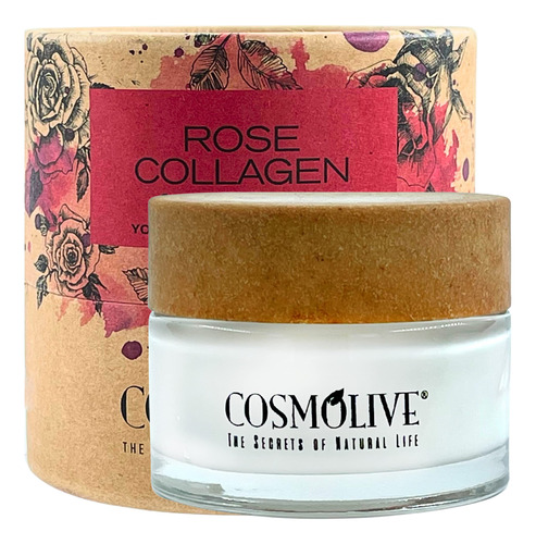 Crema De Colageno Rosa Para Rostro - Formula Hidratante Para