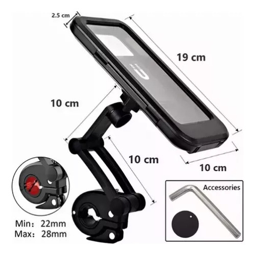 Base Soporte Porta Celular Moto Bicicleta Impermeable 360º