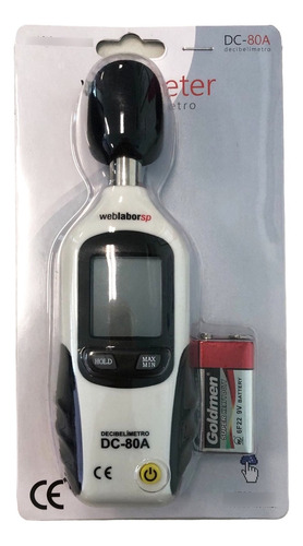 Decibelímetro Digital Portátil 30 A 130db Com Bateria