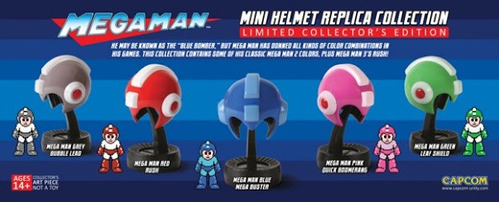 Megaman Colección Mínicascos Nuevos Sellados Originales