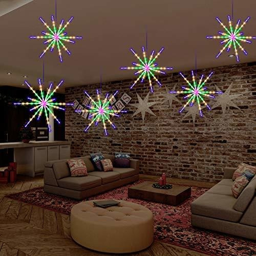 Imagen 6 de 6 de Luz De Starburst Colgante,112 Led Fuegos Artificiales Starbu