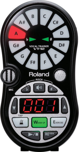 Roland Vt-12 - Entrenador Vocal, Color Negro