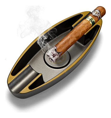 Cenicero De Cigarros Cigarwong Con 2 Soportes Para Cigarros