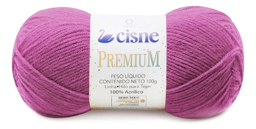 Fio Cisne Premium 100g 280mts Tex 357 100% Acrílico Crochê Cor 00107- Lilás