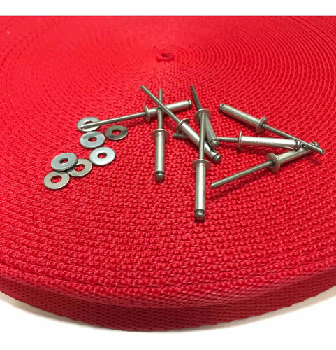 Imagen 2 de 5 de Kit Cinta + Remaches Para Pisaderas De Cuatriciclos. 6mts