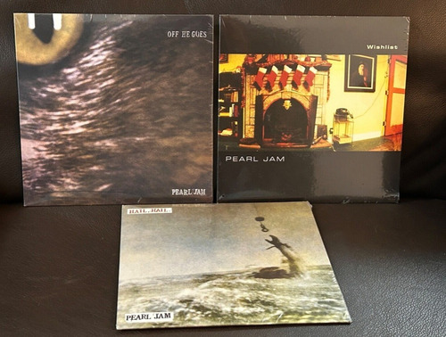 Pearl Jam Lote De 3 Vinilos Sellados Cerrados Nuevos