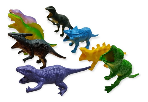 Imagen 2 de 7 de Dinosaurios Bolsa X 8 Piezas Mundo Dino Mini Edu