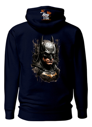 Poleron Con Cierre + Botella, Batman, Caballero De La Noche, Dc Comics, Superhéroe, Dtf, Full Color, Xxxl