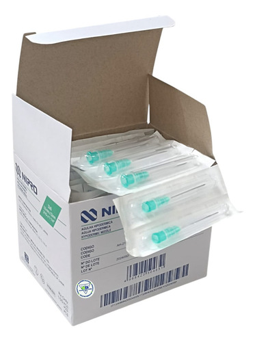Aguja Hipodermica 21g X 1 1/4 Nipro Caja/100 Capacidad En Volumen 5 Ml 5 Ml