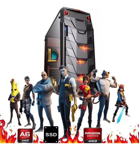 Imagem 2 de 2 de Cpu Gamer Barata Amd A6 7480 8gb Ssd 240 Video Radeon R5 2gb