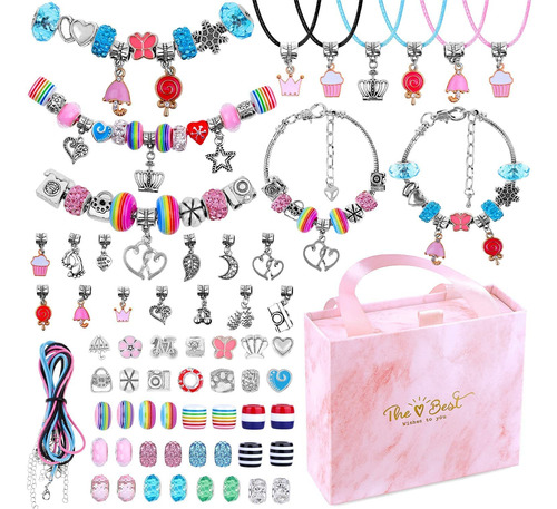 Kit De Fabricación De Pulseras Con Dijes, Kit De Joyería .