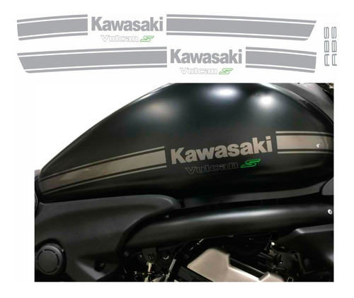 Adesivos Compativel Kawasaki Vulcan S Stripe Abs Preta 011 Cor KAWASAKI VULCAN S STRIPE BRANCA