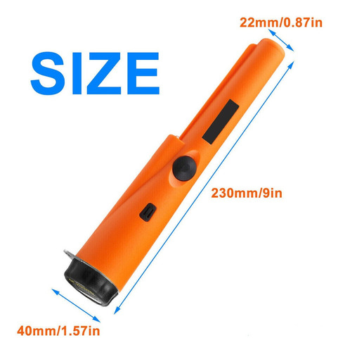 Detector Metais Portátil Treasure Finder Com Led