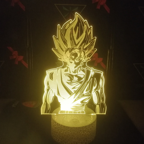 Lampara 3d App Incluida Goku Black Dragon Ball Super