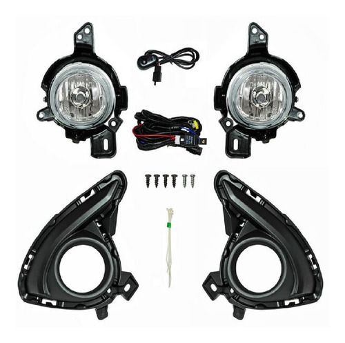 Par Faros Niebla Mazda 2 2016-2017-2018 C/parrilla Jgo Adl