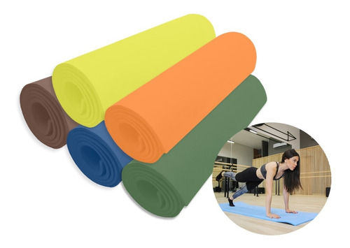 Pack 5 Pzas Tapete Mat Yoga Pilates (150x56 Cm) 6 Mm Oferta