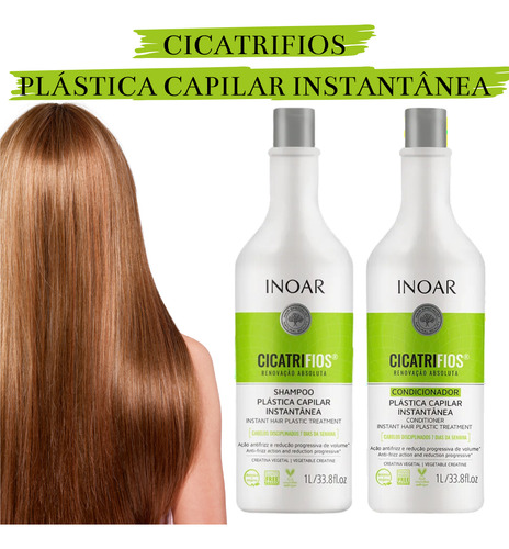 Kit Inoar Cicatrifios Shampoo 1l + Condicionador 1l