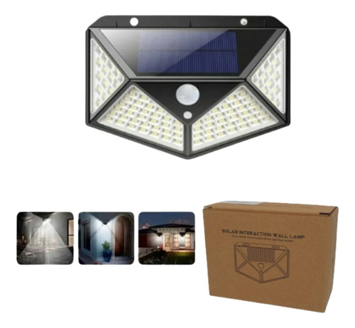 Foco Exterior Solar Led Luz Exterior C/sensor 