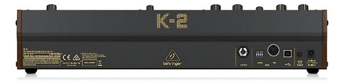 Sintetizador analógico Behringer K-2 Dual Vcos de 16 vozes