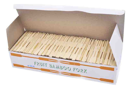 Garfo Sobremesa Bambu Descartable Para Casa, 800 Unidades