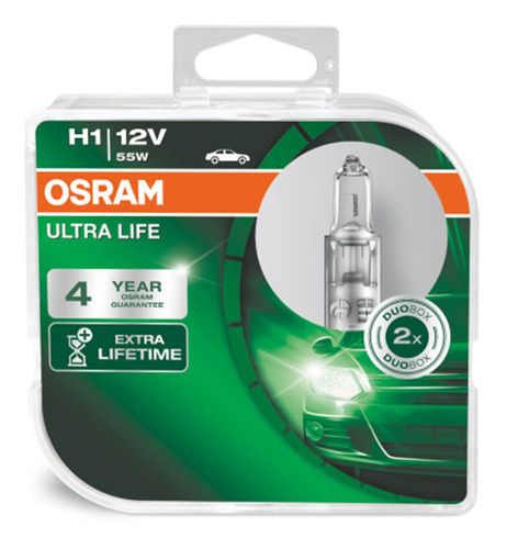 Lampara Osram H1 - Ultra Life 55w 64150ult P14,5s