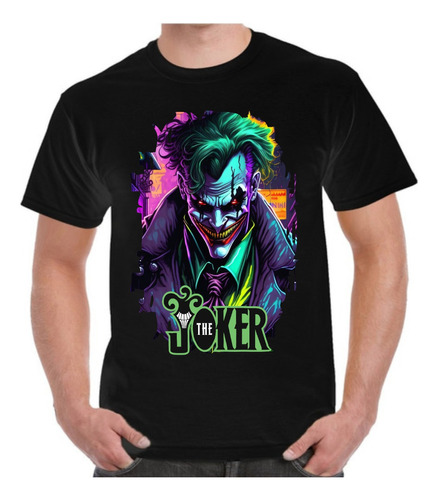 Playera The Joker, Guason, Batman Dtf Negra