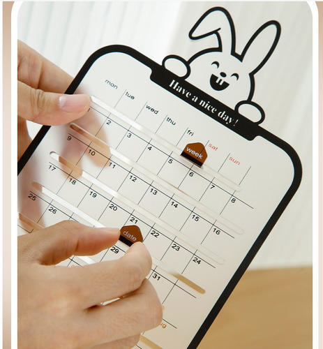 Calendario Mensual De Escritorio, Multifuncional, Bonito Man
