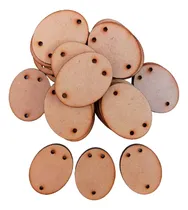 Comprar 50 Ovalos 3 Perforaciones  Fibrofacil 5cm Mdf Souvenirs 