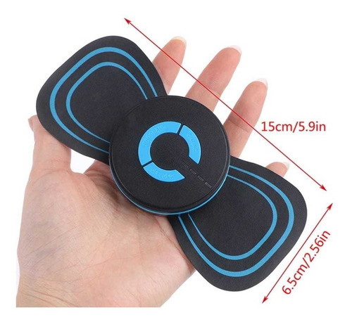 Mini Massageador Corporal Dor Muscular Fitness Tens Portátil