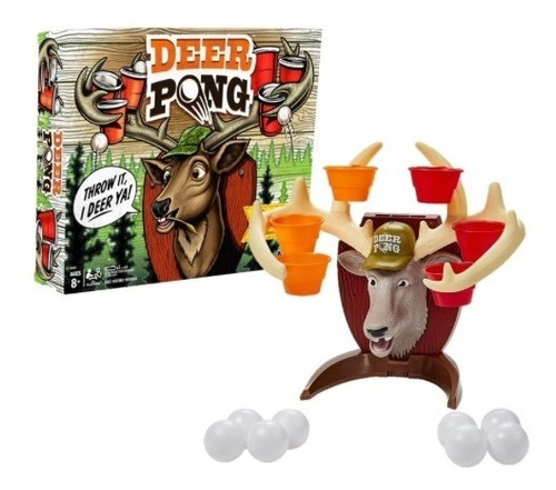 Deer Pong Beer Pong Venado Habla Juego Familia Amigos Regalo