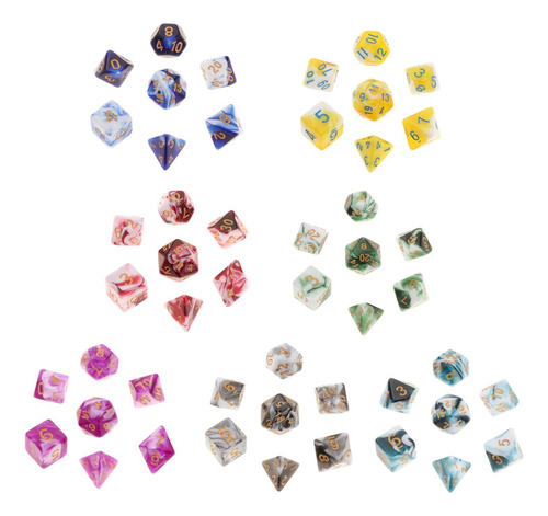 3 Accesorios De Juego De Dados Poliédricos 011 011 011