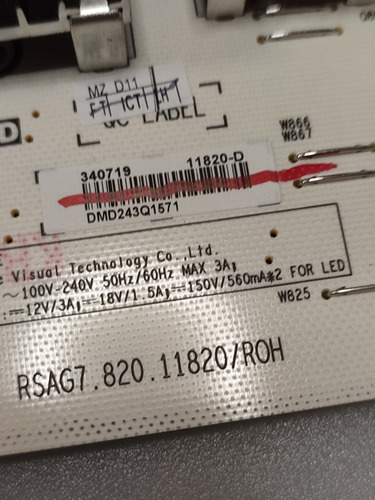 Fuente Hisense 75a6nv Rsag7.820.11820/roh (Usado)