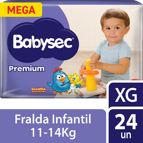 Fralda Galinha Pintadinha Premium Superflex Babysec Gênero Sem gênero Tamanho XG
