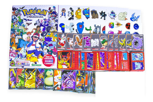 Album Pokemon Pokedex Gigamax Stickers Coleccion Completa