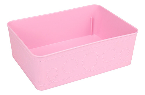 Kit 6 Cestos Multiuso Decorativo E 20 Cabides Infantis Rosa