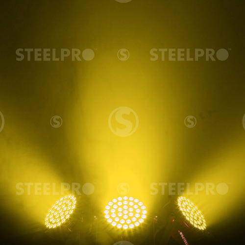 Imagen 5 de 10 de Steelpro - Cañon Par Led 40 X 3 Watts - Rgb 3 En 1 - 403-mpr