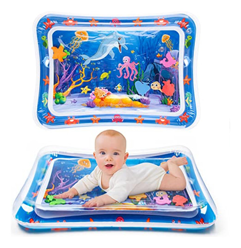 Baberos De Silicona Yeeeasy Tummy Time Water Mat  Tapete D