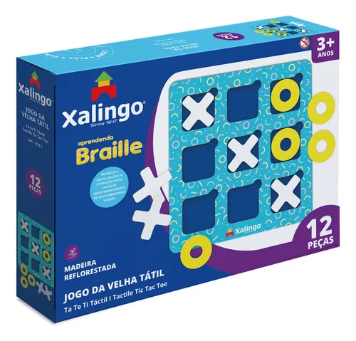 Juego De Mesa Ta Te Ti De Madera, Con Sistema Braile, Xaling