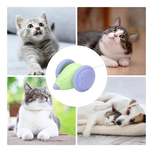Juguete Interactivo Para Gatos Con Ratón Juguete Eléctrico P