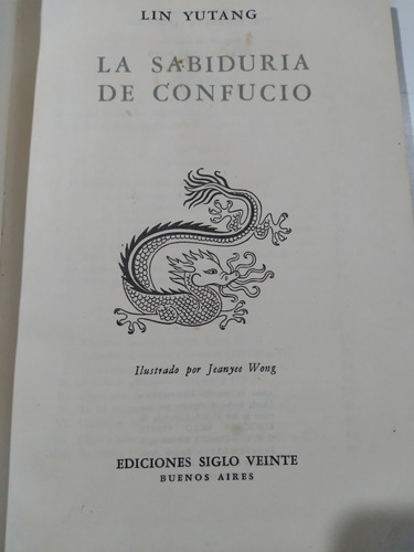 Lin Yutang: La Sabiduría De Confucio