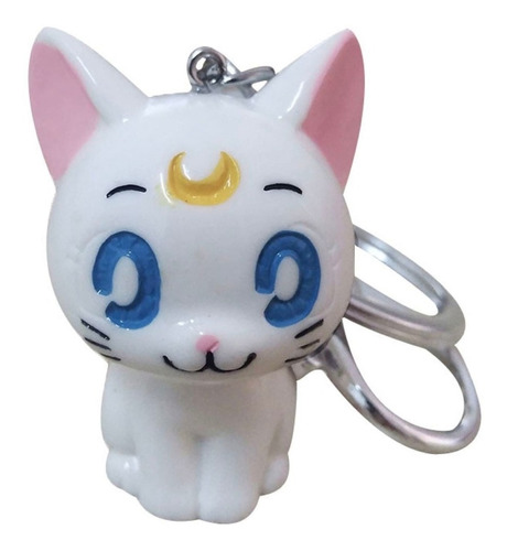 Anime Llavero Sailor Moon Artemis Gato Blanco Envio Gratis