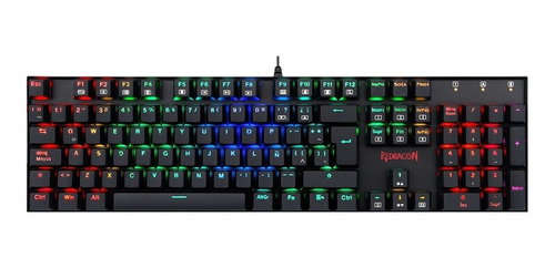 Teclado Mecanico Redragon Mitra K551 Negro Rgb Led Usb