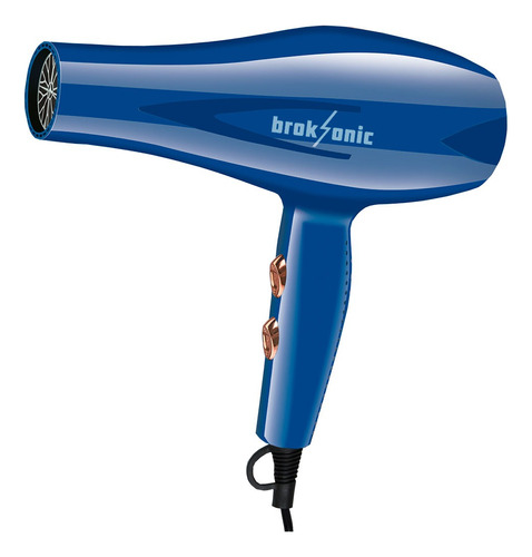 Secador De Pelo Profesional 2200w Frio Calor Secado Rápido Color Azul