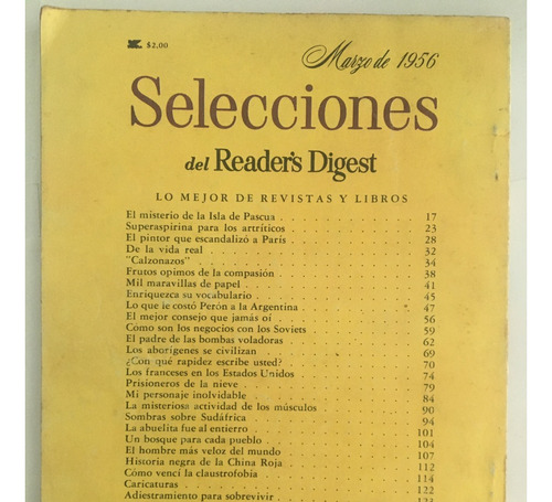 Selecciones Del Readers Digest Marzo 1956 (Usado)