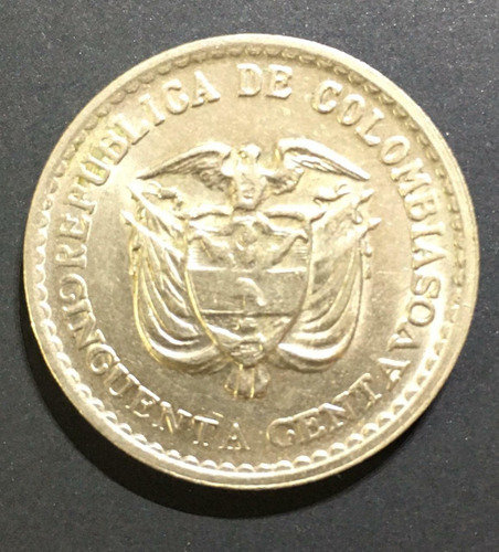 50 Centavos De 1965 Jorge Eliecer Gaitan Colombia