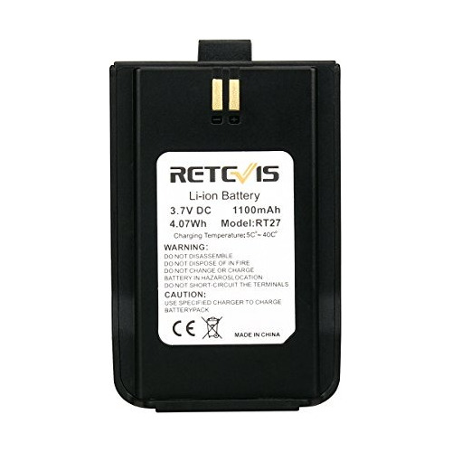 Retevis Rt27 2 Vías De Radio De La Batería 3.7v 1100mah Reem