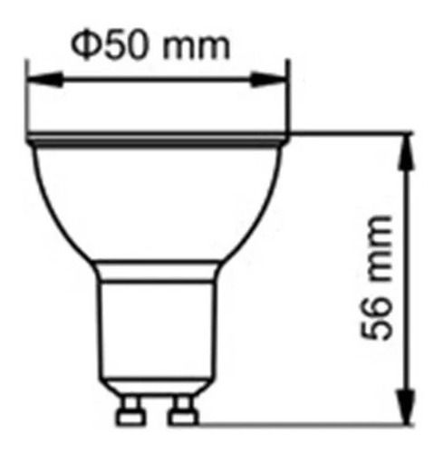 Lampara Dicro Led 7w Gu10 Candil Calido Frio Dimerizable X 5