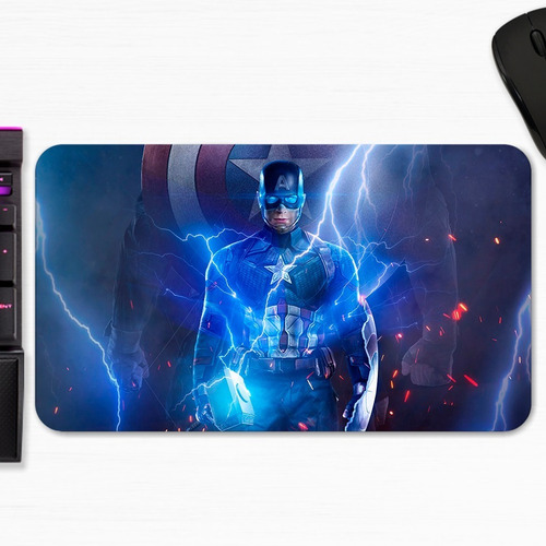 Mouse Pad Capitan America Martillo Thor Marvel Art Gamer M