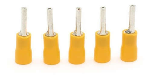 Dmti Terminal Pino Agulha 4,0mm A 6,0mm Amarelo 100un
