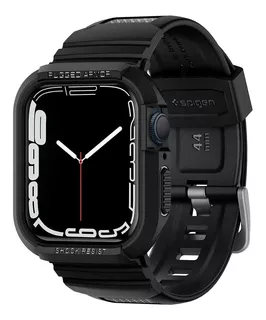 Case Y Correa Spigen Compatible Con Apple Watch 45mm Negro